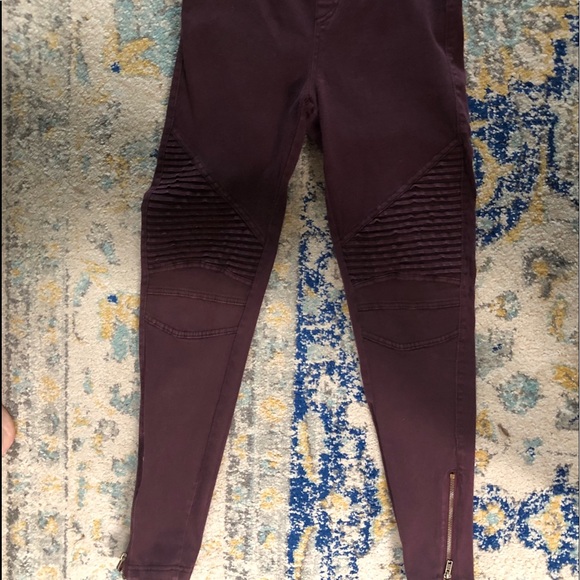 super cute maroon motto jeggings!! - Picture 2 of 5